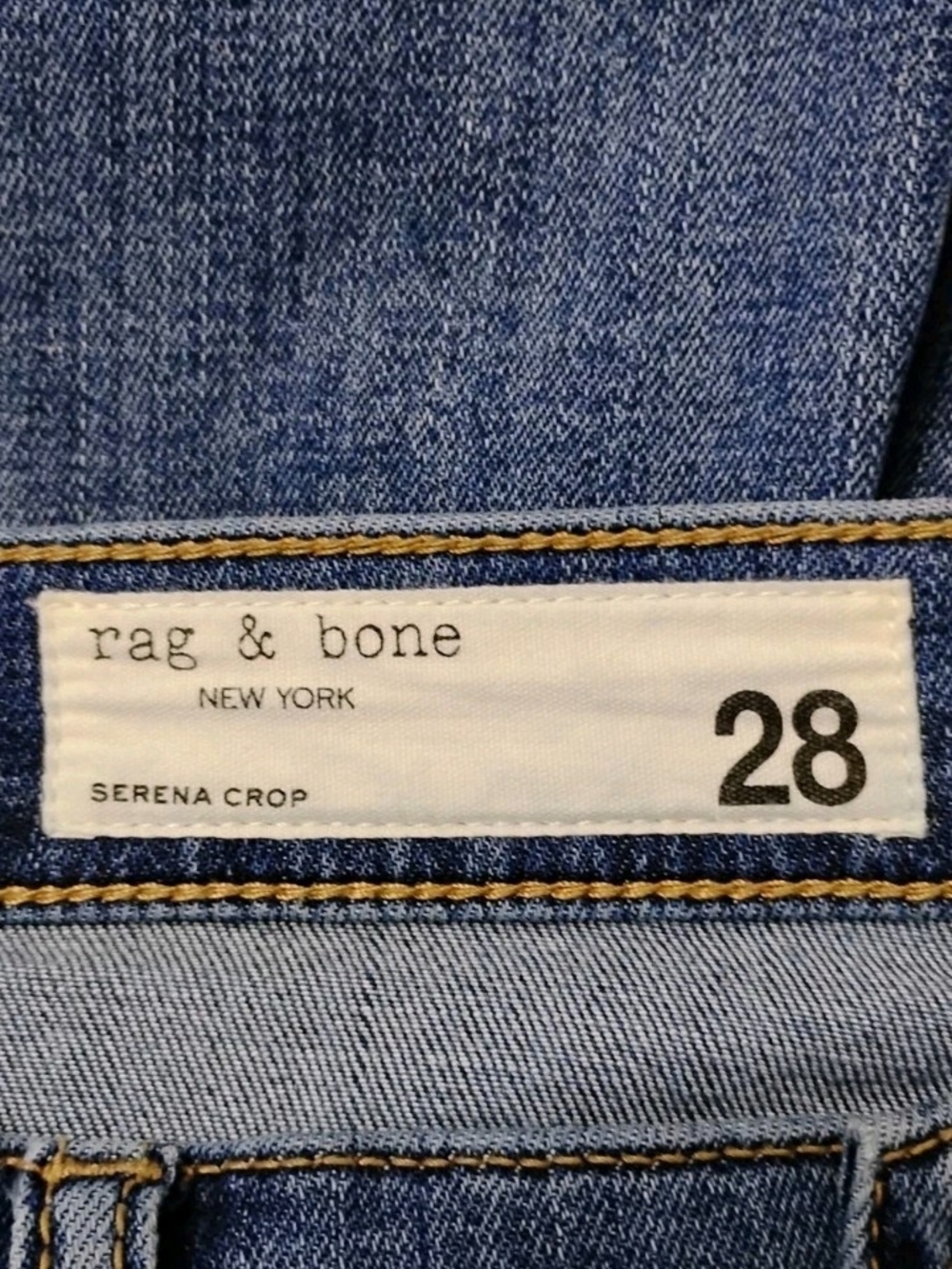 Rag & Bone New York Serena Crop Jeans Wide Leg Medium Stretch Size 28 Women's - Picture 9 of 12